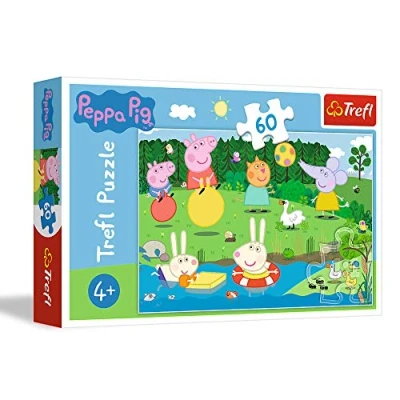 Image of Trefl Peppa Pig 60 Piece Jigsaw Puzzles For Kids Character Puzzle Children Easy Hold Ages 4+