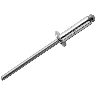 Image of Rapid Rivets High Performance Including Drill Piece, 4 x 18 mm, 5000386 50 Pieces, Silver/ Blue/ Clear