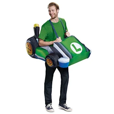 Image of Disguise Men&#039;s Luigi Inflatable Adult Sized Costumes, Green