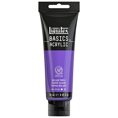 Image of Liquitex Basics Acrylic, 118 ml Tube Purple Brilliant