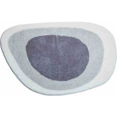 Image of Grund Bath Mat, Ultra Soft and Absorbent, Anti Slip, 5 Years Warranty, LAKE, Small Mat 50x75 cm, Silver Gray