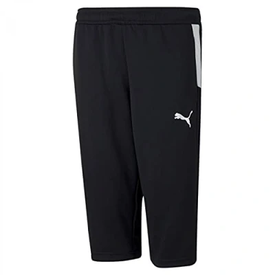 Image of puma Unisex Kids teamLIGA Training 34 Pants Jr, Black White, 128