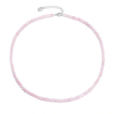 Image of Philip Jones Rose Quartz Mini Beaded Gemstone Necklace