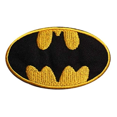 Image of Batman Super Hero Movie Iron On Patch Sew Embroidered Patch/Badge for Clothes Shirts Jeans etc