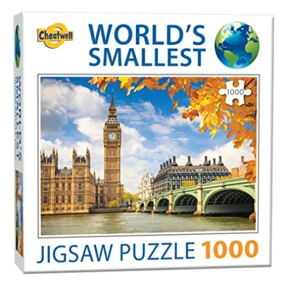 Image of Cheatwell Games 13138 Puzzle World&#039;s Smallest 1000 Piece Jigsaw Big Ben London