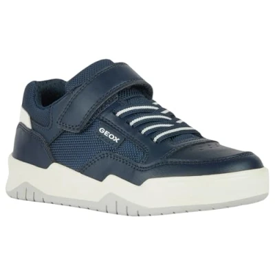 Image of Geox J PERTH BOY boys&#039;s Children&#039;s Shoes (Trainers) in Marine