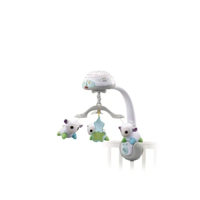 Image of VTech Baby Lullaby Lambs Mobile, with Colourful Light Patterns, Soothing Music, White Noise &amp; Nature Sounds, Gift for Babies 0, 3, 6, 9+ months, English Version