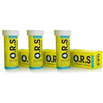 Image of O.R.S Hydration Tablets Lemon Flavour 3 x 12 (Tube)