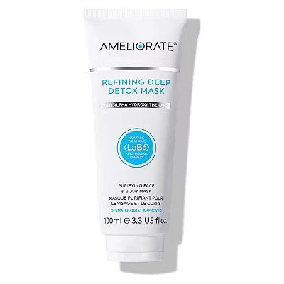 Image of Ameliorate Refining Deep Detox Mask 100ml Lab6, Lactic Acid, AHAs Dermatologically tested