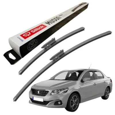 Image of Silbak Windscreen Wipers, for PEUGEOT 301 (09/2012 ONWARDS) Wiper Blades, 600mm/400mm, Front Blades 301,