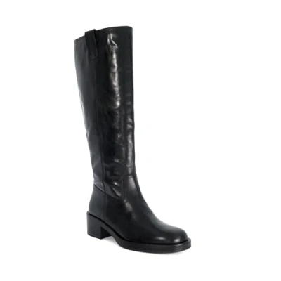 Image of Dune Ladies TAYAN Knee High Boots Size UK 4 Block Heel