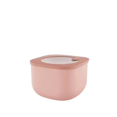 Image of Guzzini Kitchen Active Design, STORE&amp;MORE BIO, Deep Airtight Fridge/Freezer/Microwave Containers (M) Peach Blossom Pink, 16 x16 x h10,7 cm 1550cc 170723251