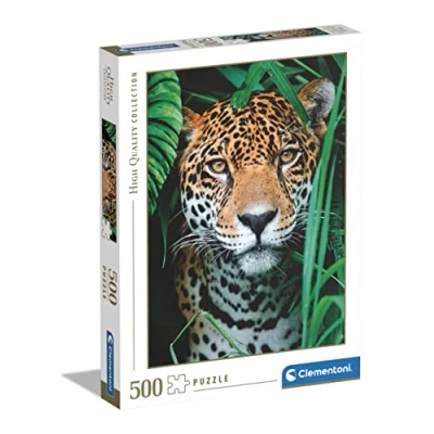 Image of Clementoni 35127 Collection Puzzle Jaguar In The Jungle Jigsaw 500 Pieces, Made Italy, For Adults