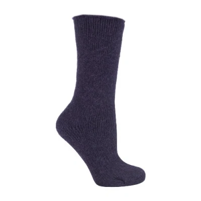 Image of HEAT HOLDERS Ladies Thick Winter Warm 2.7 TOG Short Cosy Thermal Wool Rich Socks (4 8 uk, Purple (S.Wool))