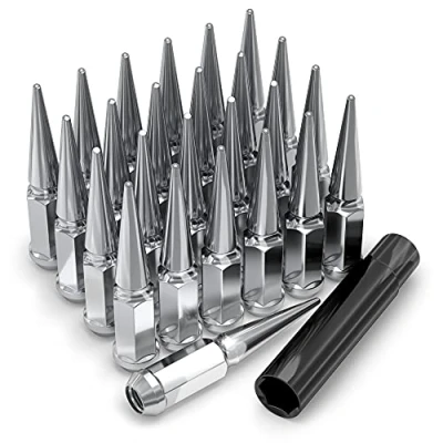 Image of 2907 25AM Chrome 1 Pc Hex Spike Lug Nut