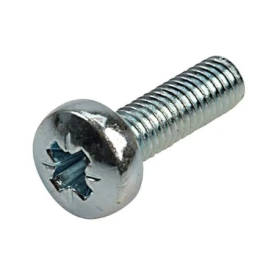 Image of Machine Screws/Bolts Zinc Plated (BZP) Pozi Pan Head Mch Screw M8 8mm x 20mm (Pack of 10)