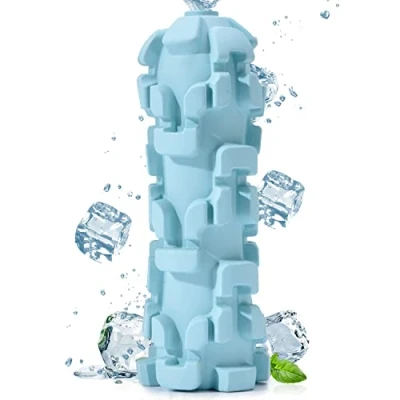 Image of M.C.works Ice Lolly Dog Toys for Aggressive Chewer, Tough Chew Medium Large Dogs, Water&amp;Milk Freezable Rubber Toy, Treat Dispensing Toys, Nearly Indestructible