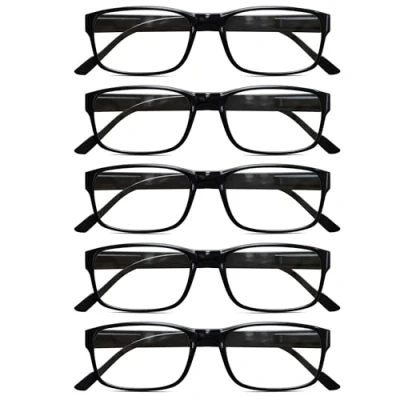 Image of Gaoye 5 Pack Reading Glasses Men, Blue Light Blocking Readers, Mens glasses, 1.75