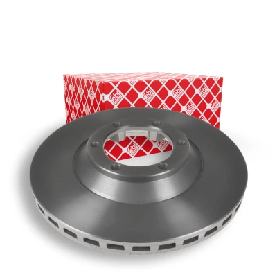 Image of HQ232405 Brake disc FEBI BILSTEIN 108655 Front Axle 277mm 22mm 6 Hole 108mm internally vented Coated