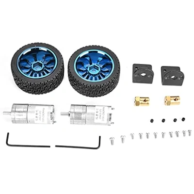 Image of Wifehelper DC 6V 280RPM 25GA370 Encoder Motor Set 4mm Shaft Gear with Mounting Bracket 65mm Wheel Kits for Smart Car Robot DIY