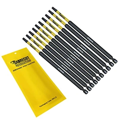 Image of 10 x SabreCut SCTX20152_10 152mm T20 TX20 Magnetic Impact Screwdriver Driver Bits Set Torx Heavy Duty Compatible with Dewalt Milwaukee Bosch Makita and More