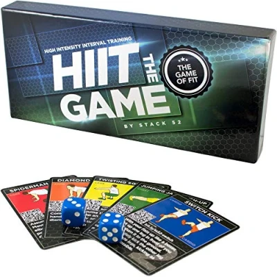 Image of Stack 52 HIIT Interval Workout Game. Designed by Military Fitness Expert. Video Instructions Included. Bodyweight Exercises, No Equipment Needed. Fun and Motivating Training Program.
