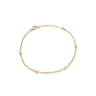 Image of Elli Bracelet Ladies Classic Basic with Crystals in 925 Sterling Silver