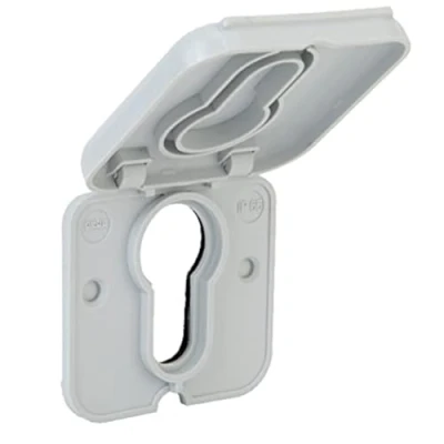 Image of geba Rain cover weather protection privacy screen for profile half cylinder key switch gluing or screwing