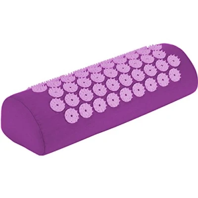 Image of Belmalia Acupressure Pillow for The Shoulders and Neck, Bolster, Massage Cushion, Relaxation TCM Purple