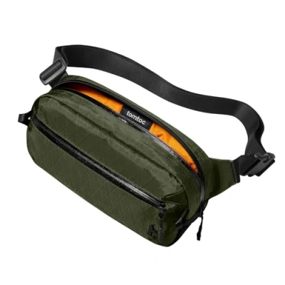 Image of tomtoc 3.5L X Pac Sling Bag with RFID Blocking, Crossbody Minimalist Chest Shoulder Pack for Men/Women, Water Resistant Lightweight Casual Funny Travel, Daily Commute