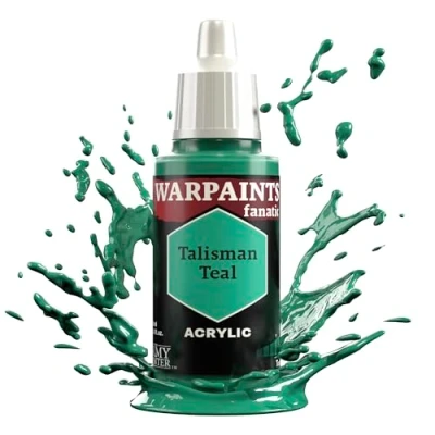 Image of The Army Painter Teals &amp; Turquoises Warpaints Fanatic 18ml Acrylic Paints (Talisman Teal)