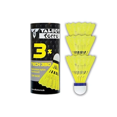 Image of Talbot Torro Tech 350, Nylon Shuttlecocks, Tube of 3 pcs., 479113