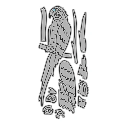 Image of Lovely Parrot Metal Cutting Dies DIY Stamps Crafts Template Mold Stencils for Embossing Scrapbooking Photo Album,Metal Die