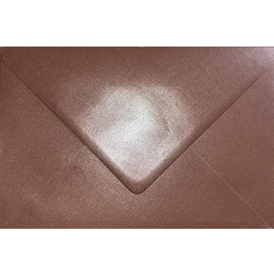 Image of C5 (162x229mm) Coloured Envelopes for A5 Greeting Cards Wedding Invitations &amp; Crafts Pack of 10 (Pearl Rose Gold)