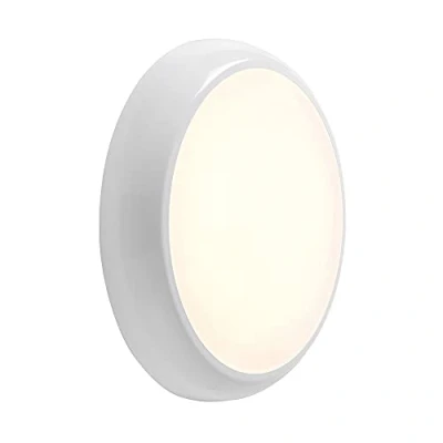 Image of Hero 18W LED Round Flush Light Gloss White with Emergency &amp; Sensor 120Ëš detection angle, IP65