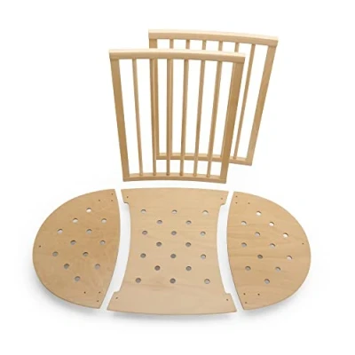 Image of Stokke Sleepi Bed Extension, Natural Convert Mini Crib Into Suitable for Children Up to 3 Years Mattress Sold Separately Extends 127 cm (50 Inches)