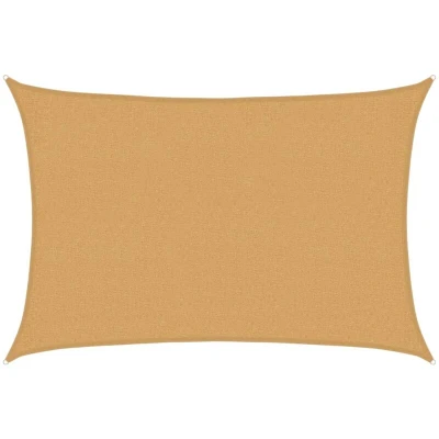 Image of vidaXL Sunshade Sail 160 g/m² Rectangular Sand 2x3 m HDPE