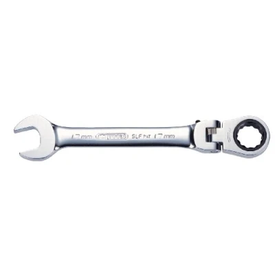 Image of KS Tools 503.4817 GEARplus flexible locking combination ratcheting spanner, 17mm