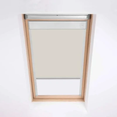 Image of Skylight Roller Blinds for Velux Roof Windows, Blackout Blind, Window Code MK04 Cream