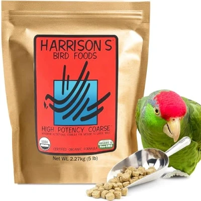 Image of Harrison&#039;s Bird Foods Harrison`S High Potency Coarse 5Lb Complete Parrot Diet