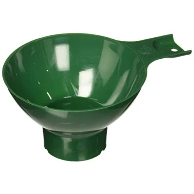 Image of Norpro Canning Wide Mouth Plastic Funnel, Green, 4.75in/12cm