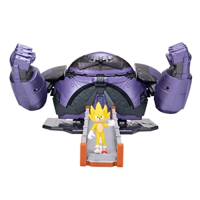 Image of Sonic The Hedgehog Movie Battle Playset Action Figures, Robonik&#039;s Giant Battleset, 9 x 4 16 inches