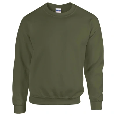 Image of GILDAN Heavy Blend Adult Crewneck Sweatshirt, Military Green, L