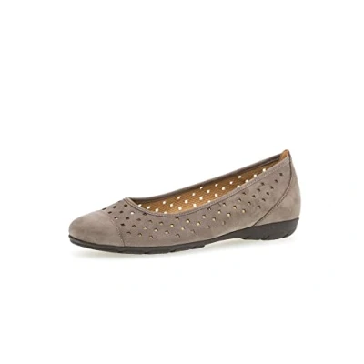 Image of Gabor Women Ballet Flats, Ladies Classic Flats,Flats,Summer Shoe,Classic,Elegant,Brown (Wallaby),37 EU / 4 UK