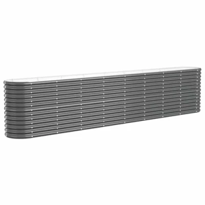 Image of vidaXL Garden Raised Bed Powder coated Steel 332x40x68 cm Anthracite