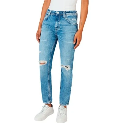 Image of Pepe Jeans Women&#039;s Violet Jeans, Blue (Denim VT2), 30W / 32L