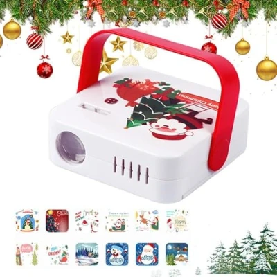 Image of 12 Effects Christmas Projector, Snowflake Xmas Projector Light Outdoor, Projection Outdoor Indoor for Party Decorations (White)