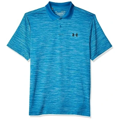 Image of Under Armour Men&#039;s Performance 3.0 Polo Golf Shirt, (464) Water/Black, XL