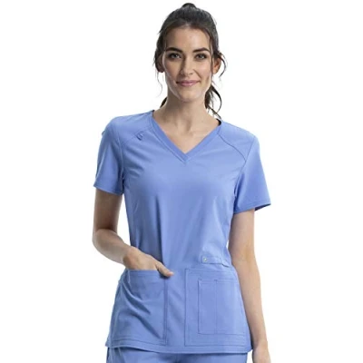 Image of Cherokee Women&#039;s iflex CK605 V Neck Knit Panel Top