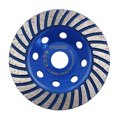 Image of HIGHDRIL Diamond Cup Wheel 125 mm x 22.23 Turbo Grinding for Concrete, Masonry, Granite, Marble, Natural Stone